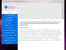 Tablet Screenshot of familydentalpros.com